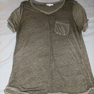 Workshop Republic Clothing Khaki V-Neck Tee